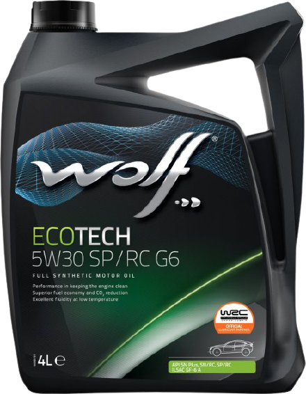 Моторное масло Wolf EcoTech 5W30 SP/RC G6, 4л